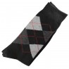 Chaussettes Homme Classique Ecossais Coton Noir