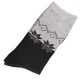 Chaussettes Femme Coton bicolore Gris/Anthracite