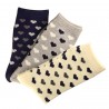 Pack de 12 Paires Chaussettes Assorties Femme Coton Petit Coeur