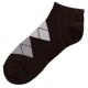 Pack de 3 Paires Socquettes Coton Homme Ecossais T.U. Marron