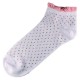 Socquettes Coton Petits Pois Femme T.U. Blanc