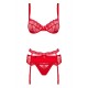 Heartina Ensemble 3 pcs - Rouge