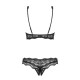 Luvae Ensemble ouvert 2 pcs - NoirV