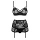 Peonesia Ensemble 3 pcs - Noir